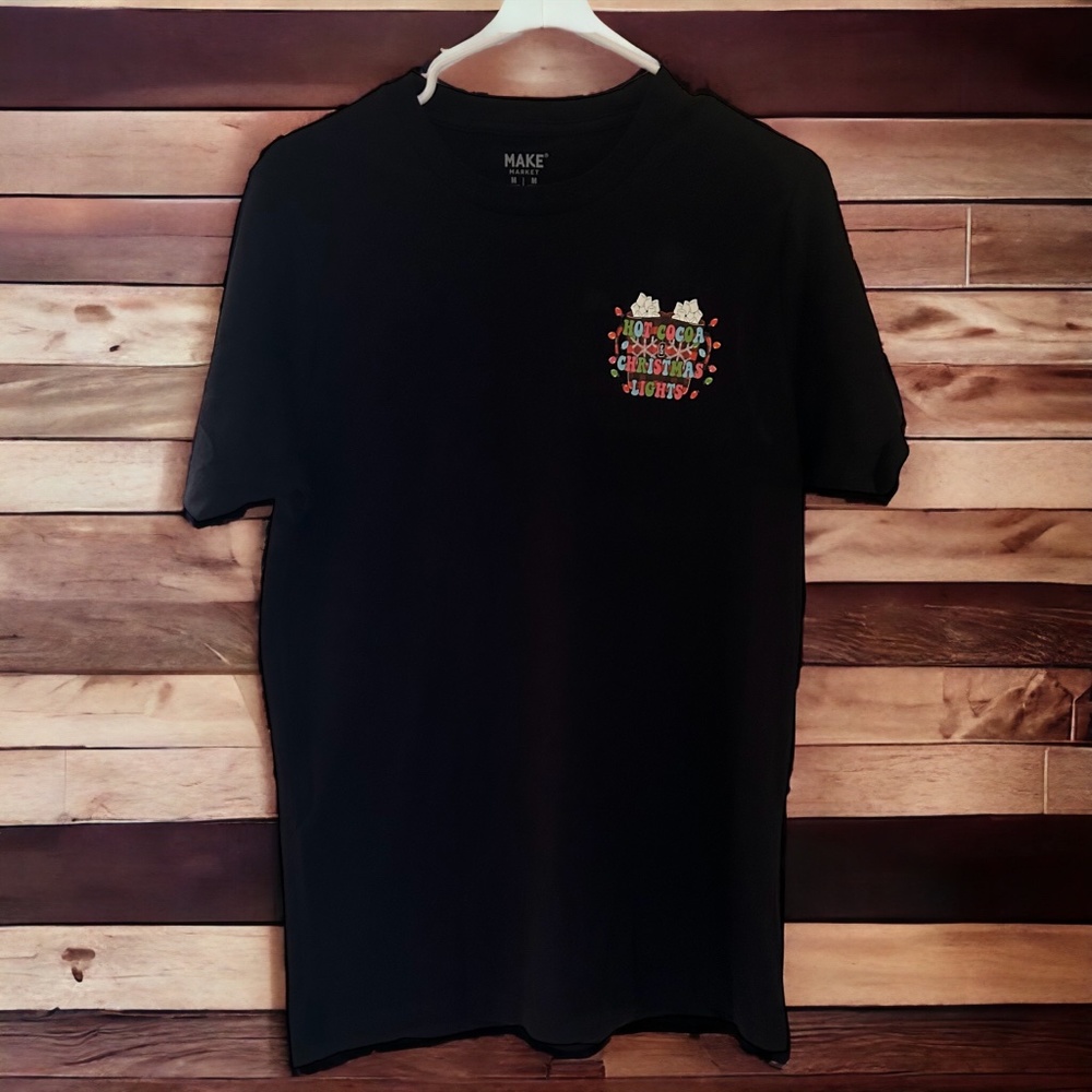 Christmas Graphic t-shirt/Black